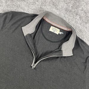 The Normal Brand Sweater Mens‎ 3XL 1/4 Zip Pullover Soft Gray XXXL